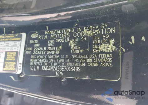 2014 Kia Soul from USA, damaged, VIN KNDJN2A26E7018499